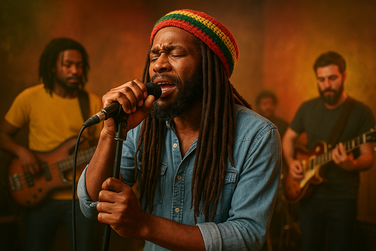 Rasta zingt met band